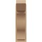 Ekena Millwork 8-in W x 16-in D x 28-in H Funston Slat Rough Cedar Woodgrain TimberThane Outlooker, Primed Tan OUTUR080X16X28FST24RCPR - alternate 2